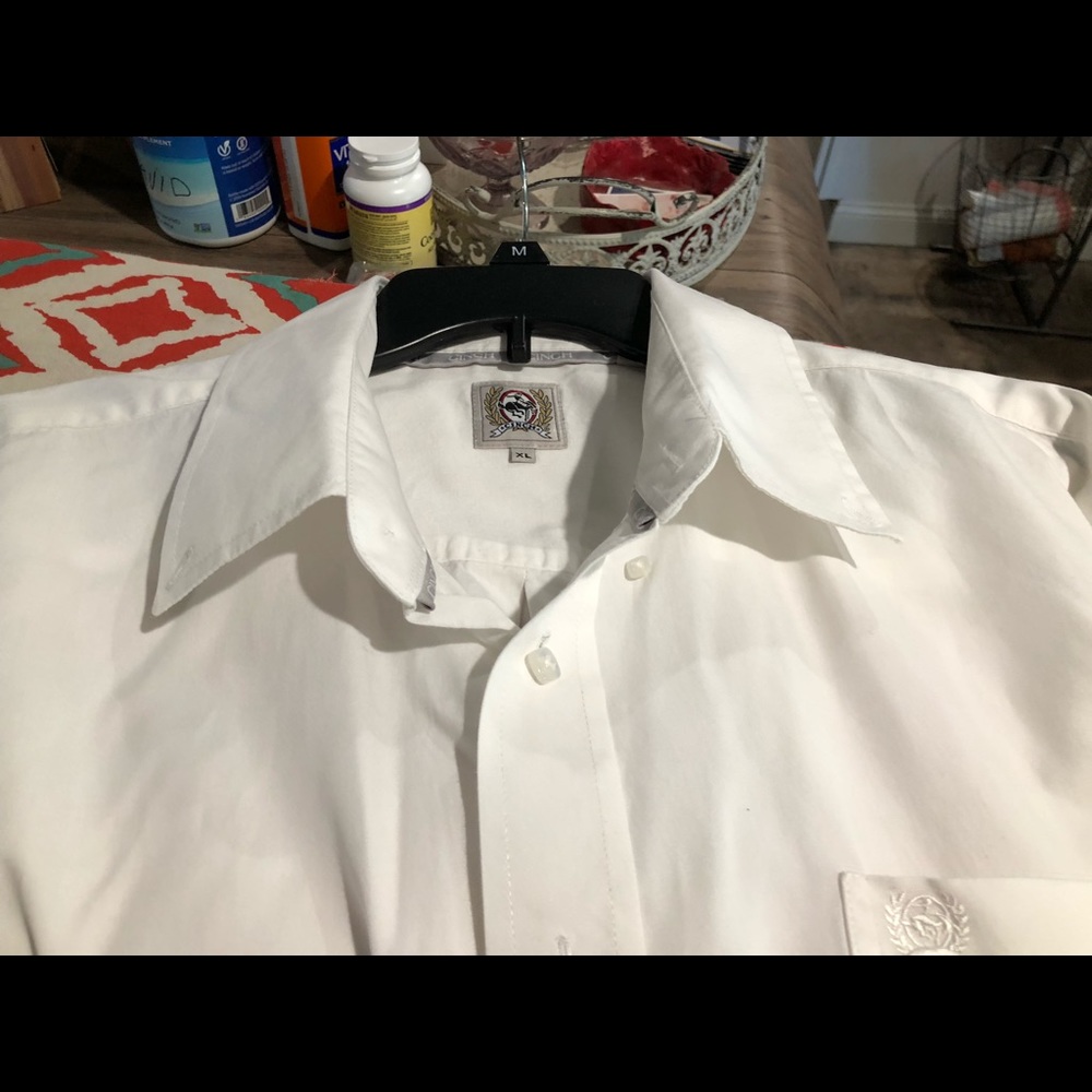 Men’s Cinch white shirt